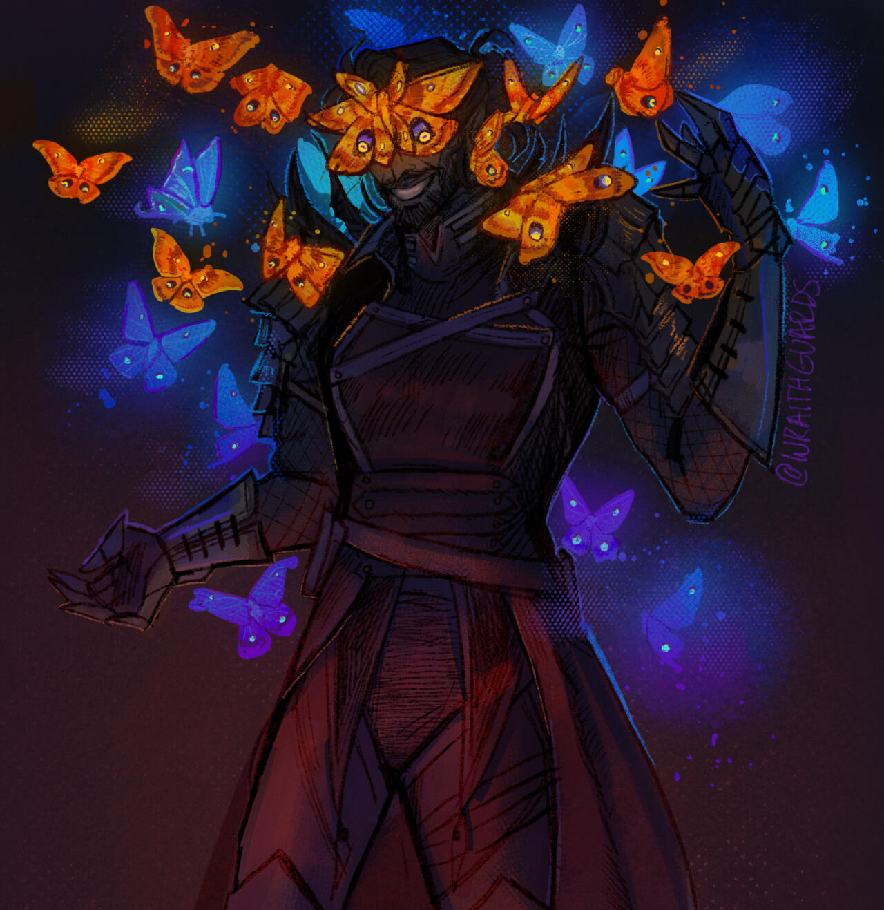 Transformation - digital illustration, Procreate, November 2023