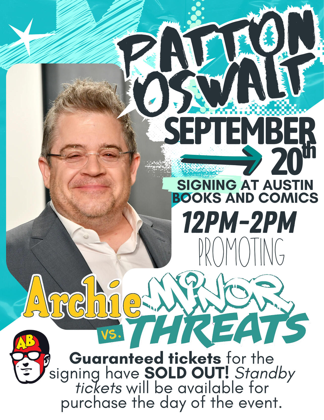 Austin Books and Comics Promotional Material - Photoshop and Canva, 2025